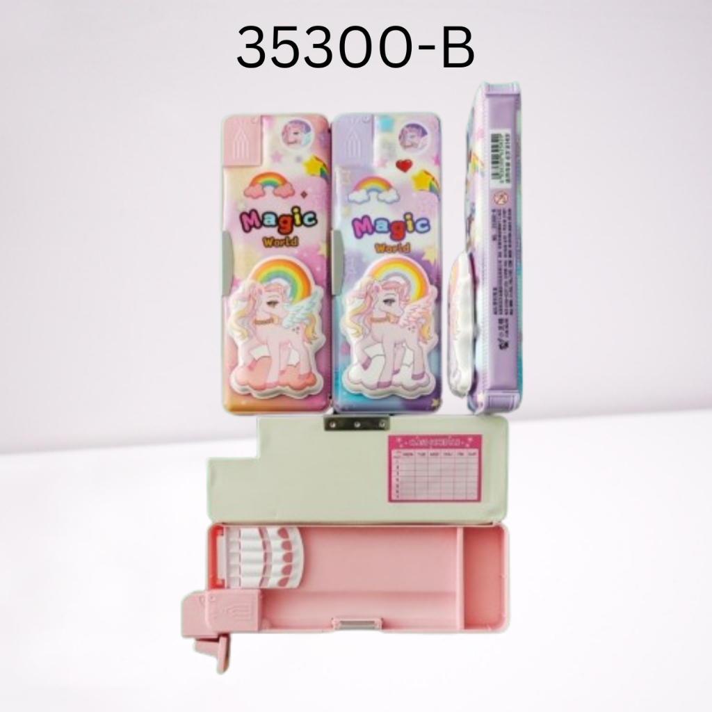 

Tempat Pensil Magnet Premium Timbul Squishy 3D 4D Serutan Xiao Ling Jing Unicorn 35300-B