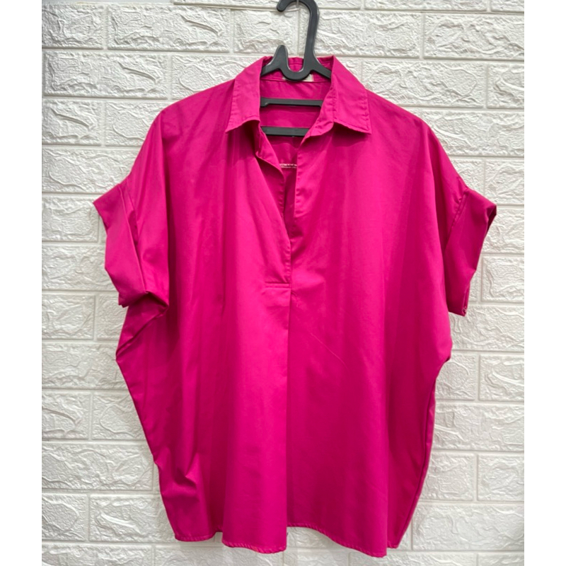 kemeja fushia (preloved)