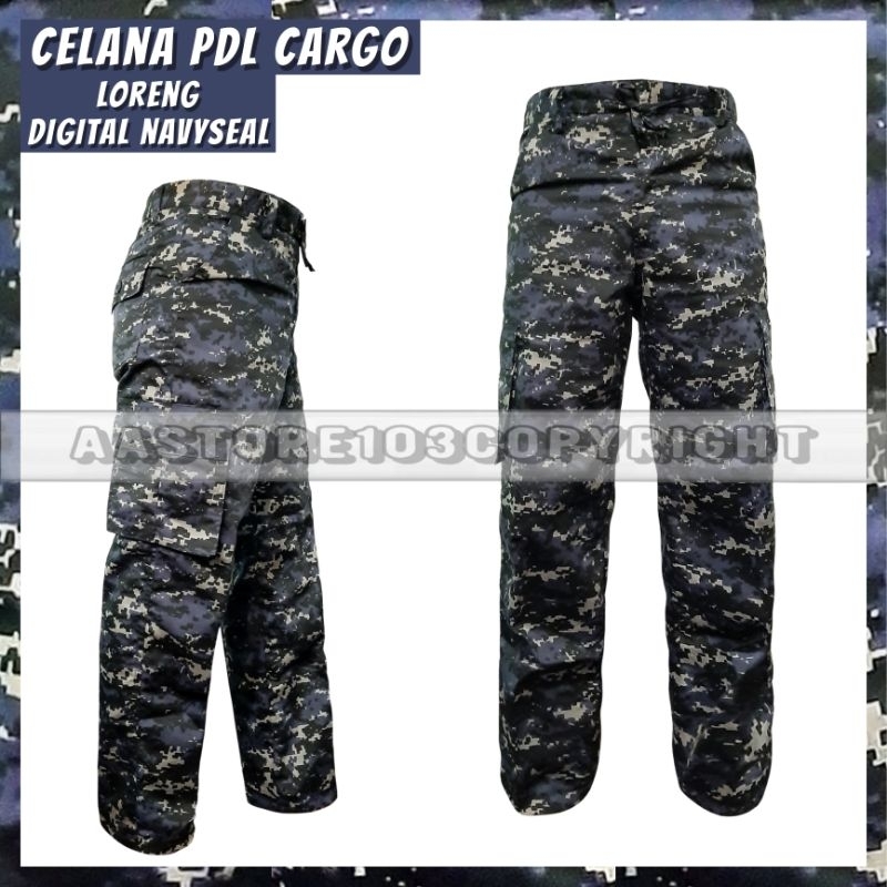 CELANA PANJANG CARGO CAMO LORENG REGULER FIT CELANA LORENG KAMUFLASE NAVYSEAL DISTRO CASUAL PRIA