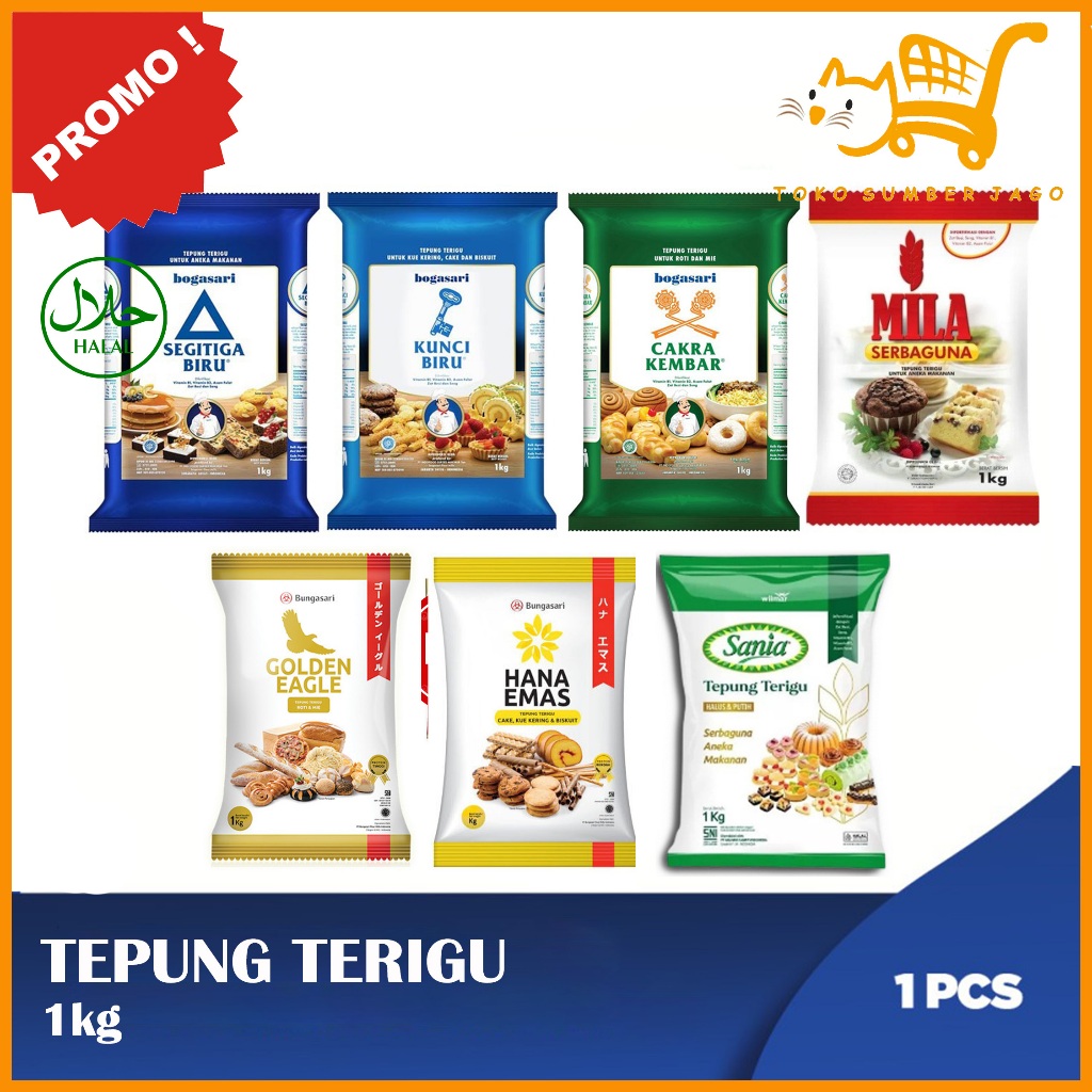 

Tepung Terigu Serbaguna 1Kg