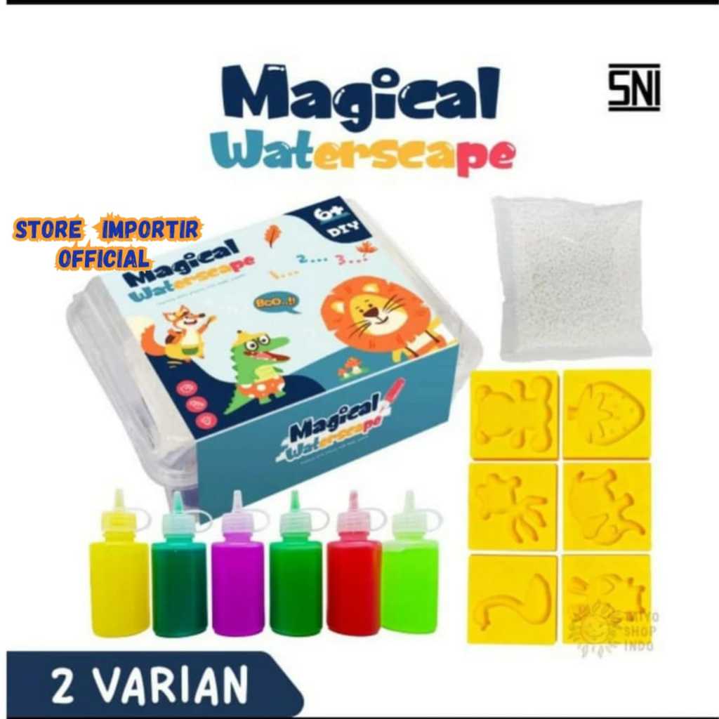 New Magical Waterscape Mainan Edukasi Prakarya DIY Gel Set Cetakan | Mainan Kreatifitas Anak Diy Jel