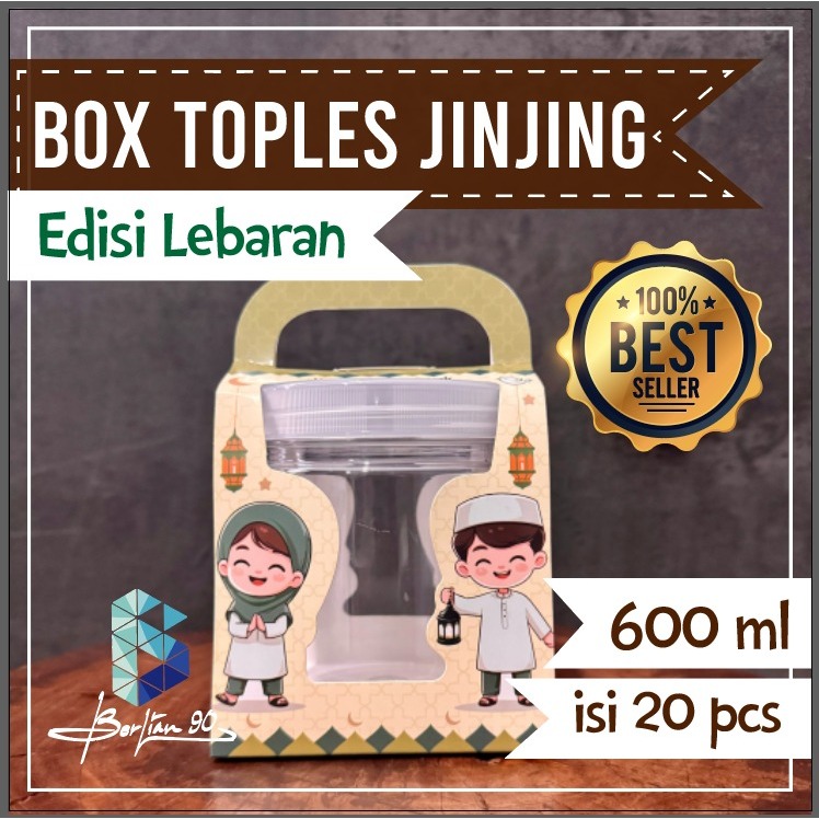 

Kemasan Toples 600ml + Box Pegangan – Ideal untuk Hampers, Hadiah, dan Oleh-oleh Premium Hampers Lebaran