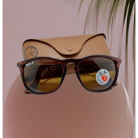Kacamata Rayban Chris Polarized Full Brown Original second