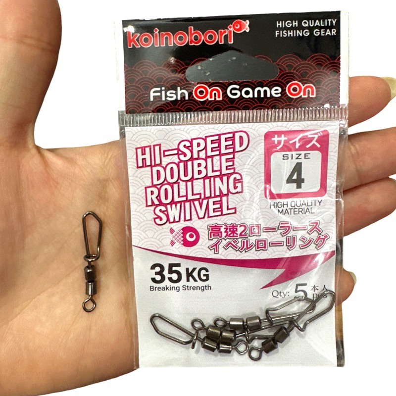 Kili kili Fishing Snap Koinobori High Speed Double Rolling Swivel / Kili Kili Pancing