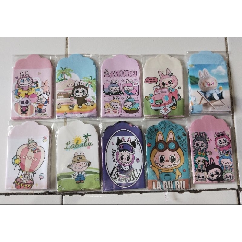 

Amplop lebaran motif LABUBU 1 pack (isi 10 lbr)
