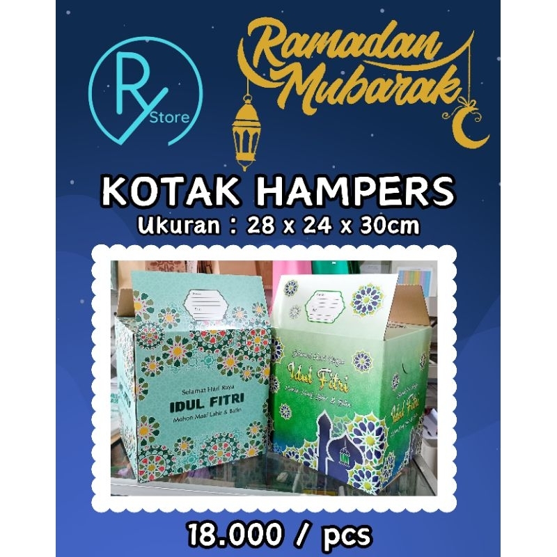 

(1 PCS) KOTAK HAMPERS IDUL FITRI KIKY (28X24X30CM)