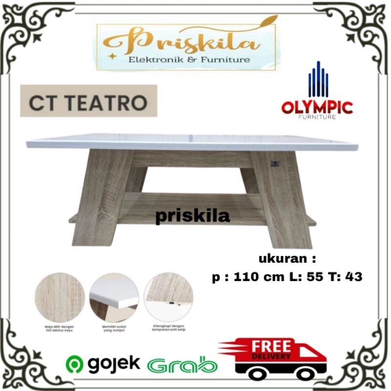 meja tamu olympic / meja tamu CT TEATRO / meja coffe table /furniture Palembang
