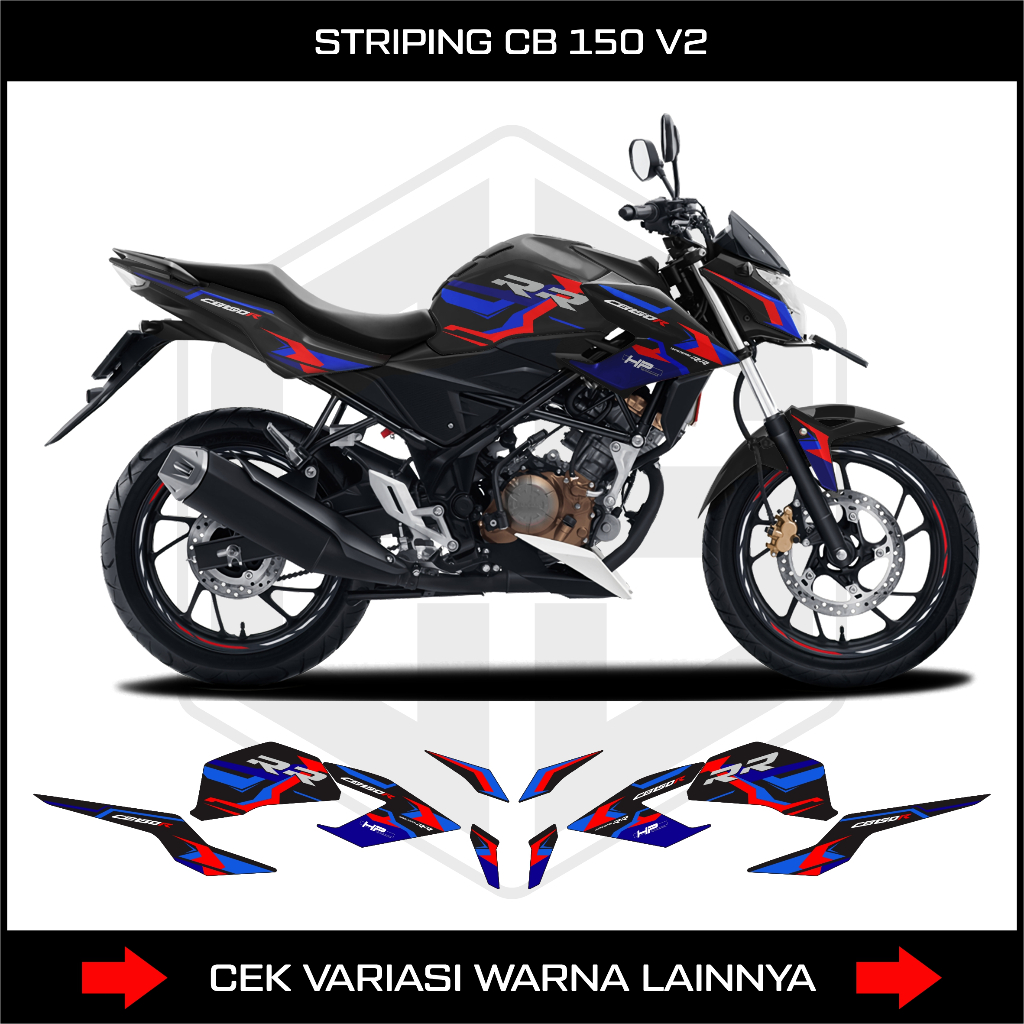 STRIPING CB150R NEW / DECAL STIKER CB 150 V2 LIVERY KRT BMW
