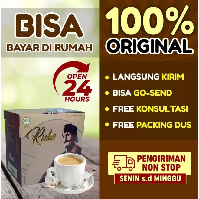 

PROMO!!! KOPI RUBE ORIGINAL 100% ASLI 1 BOX ISI 5 SACHET COFFEE STAMINA AMAN