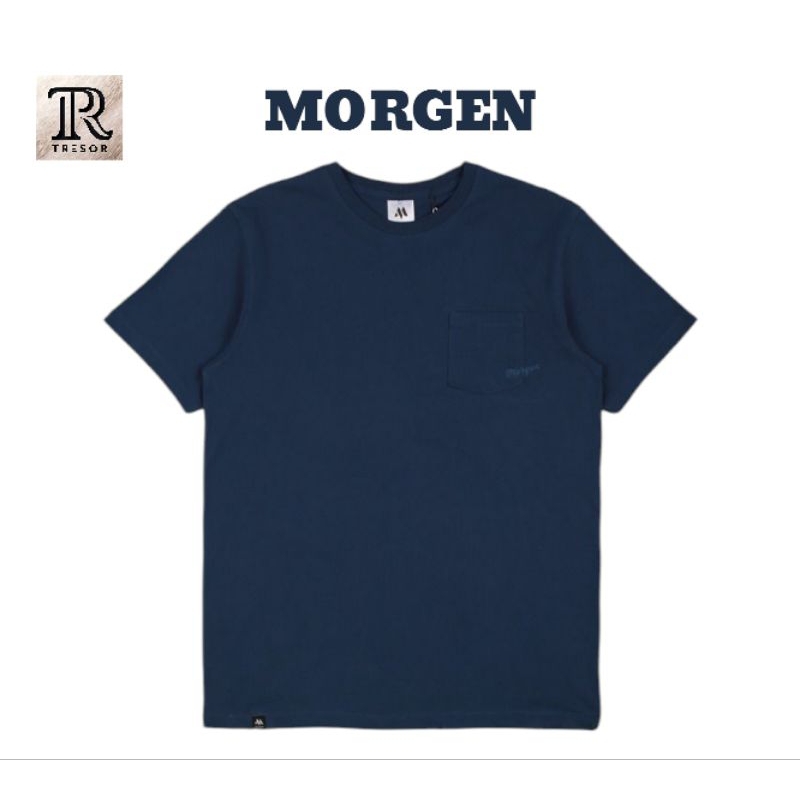 Kaos Pria Lengan Pendek Kaos Original Morgen Kantong Bordir Premium