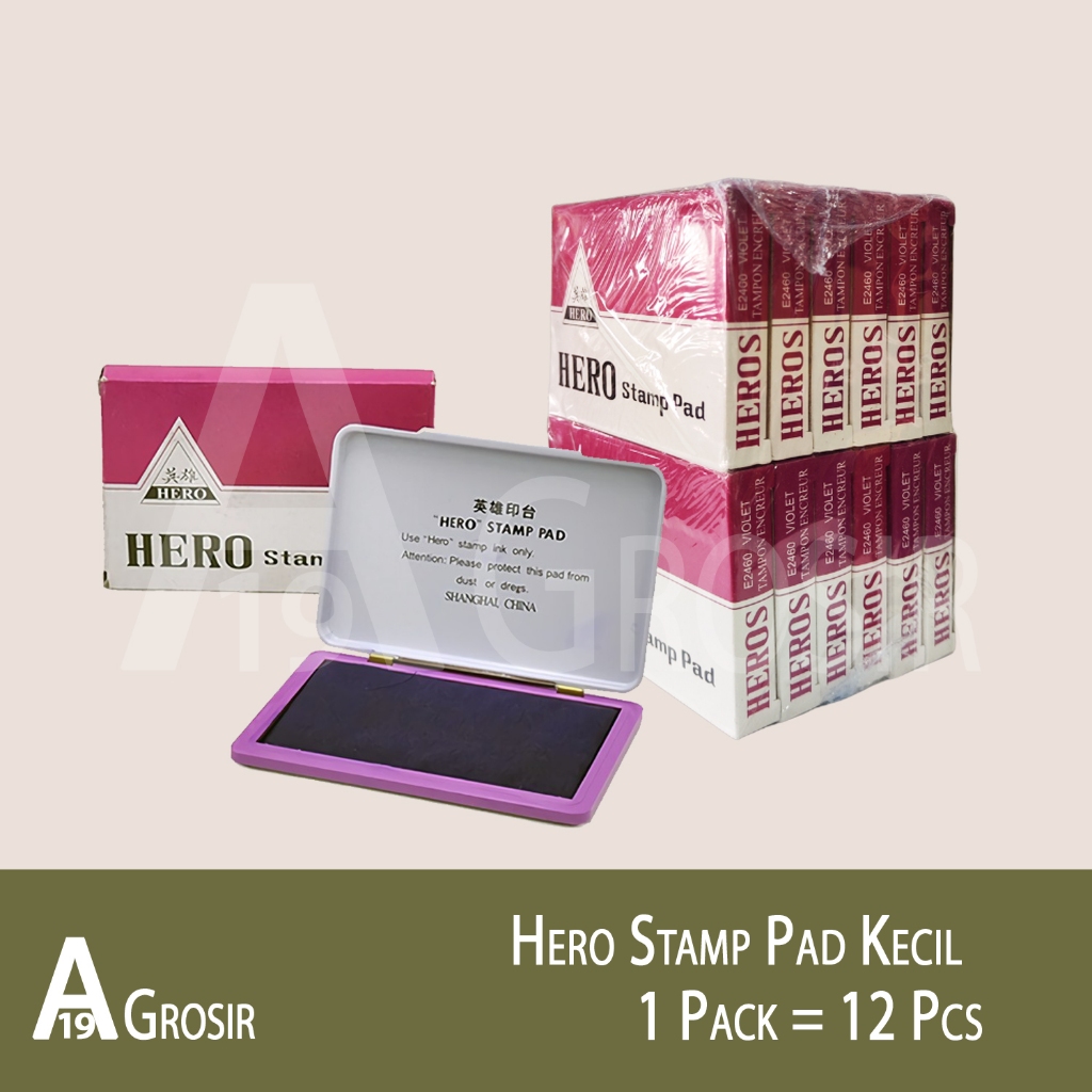 

(1PACK=12PCS) Hero Stamping Pad Kecil