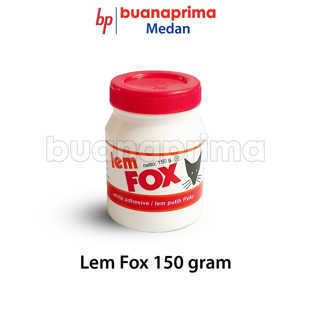 

LEM FOX 150 gram Original Kecil Lem Kertas Botol Putih PVAc