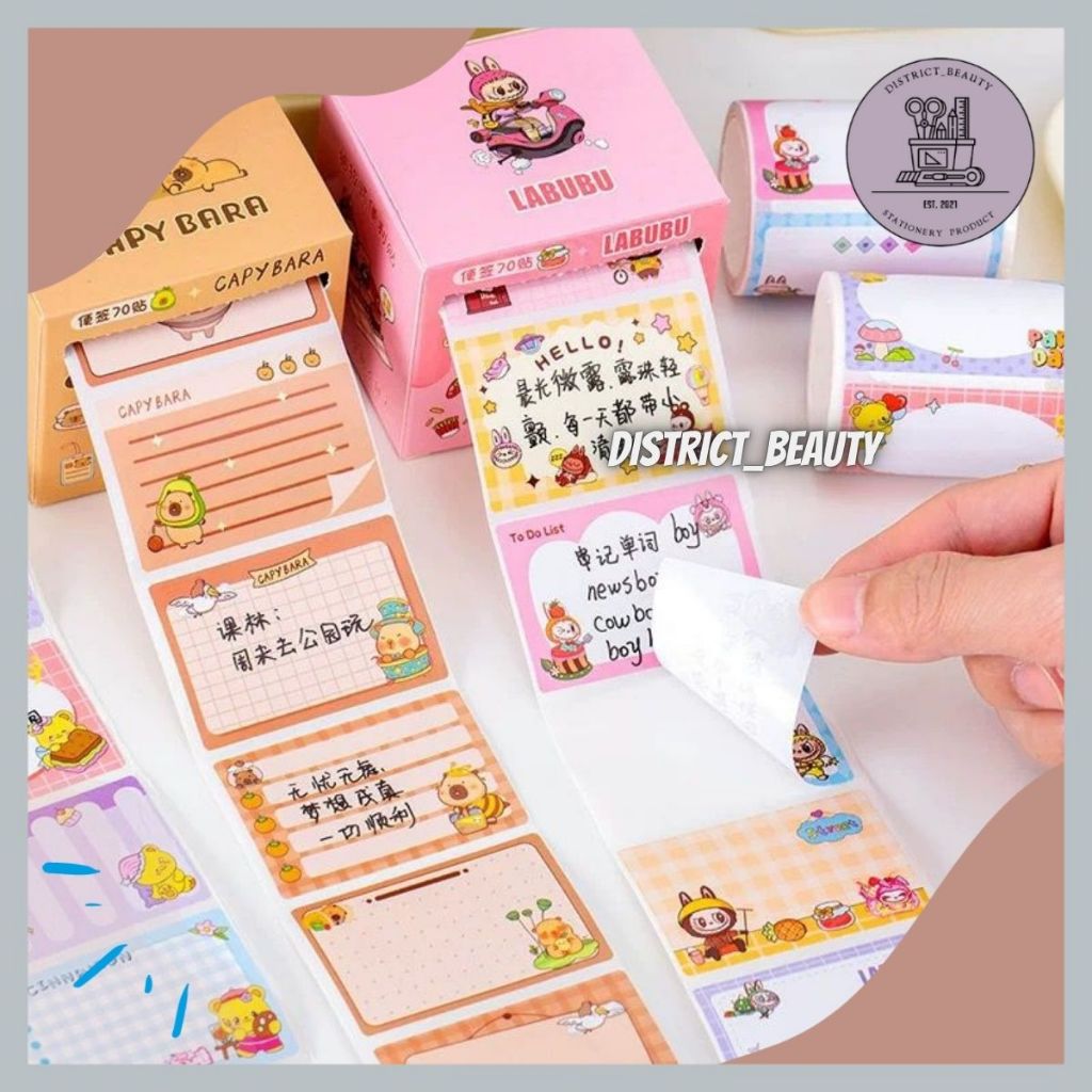 

LABEL NAMA LABUBU STIKER LABEL NAMA STICKY NOTES MEMO LABEL KERTAS UNTUK MENULIS KARAKTER LABUBU TERMURAH SZ 336 LABUBU