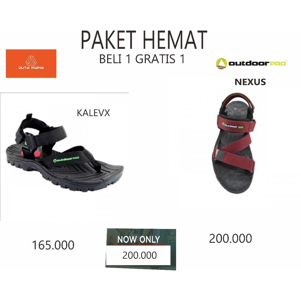 DUTAIRAMA - PAKET HEMAT BELI 1 GRATIS 1 SANDAL OUTDOOR NEXUS + KALEVX