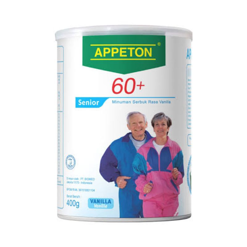 

Susu Lansia Appeton 60+ Plus Susu Senior 400 gr Vanila