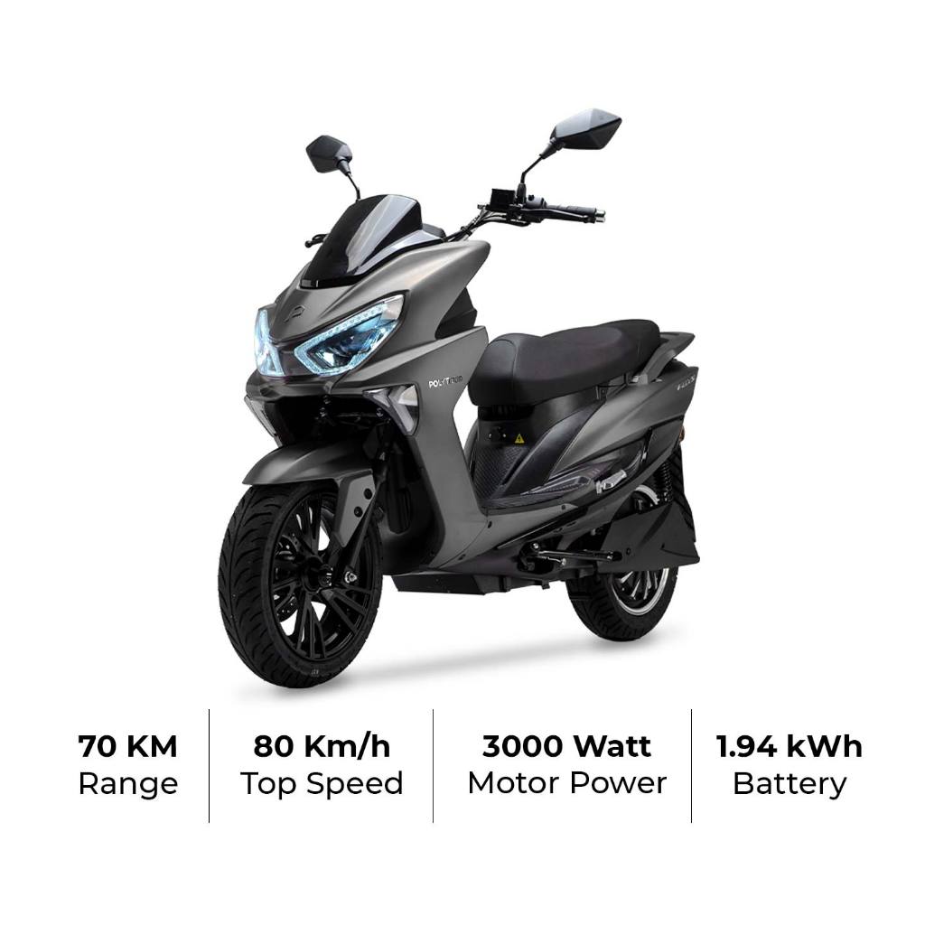 SUBSIDI POLYTRON FOX S Motor Listrik Sepeda Motor Listrik Garansi Polytron - OTR Jabodetabek