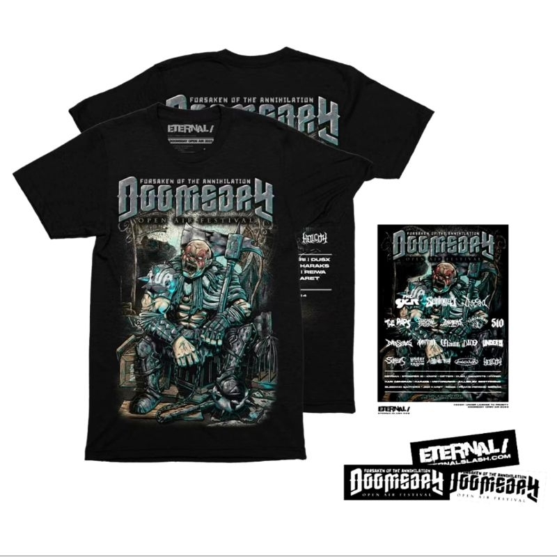ORIGINAL TSHIRT DOOMSDAY OPEN AIR FESTIFAL 2024 FORSAKEN OF THE ANNIHILATION X ETERNALSLASH X Garasi