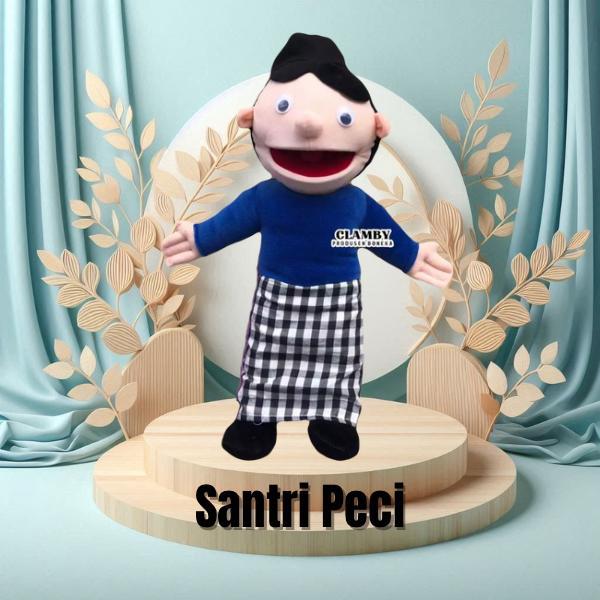 Boneka Tangan Muppet  Anak Laki-laki pakai peci | Boneka Dongeng Mulut Cablak | Mainan Edukatif