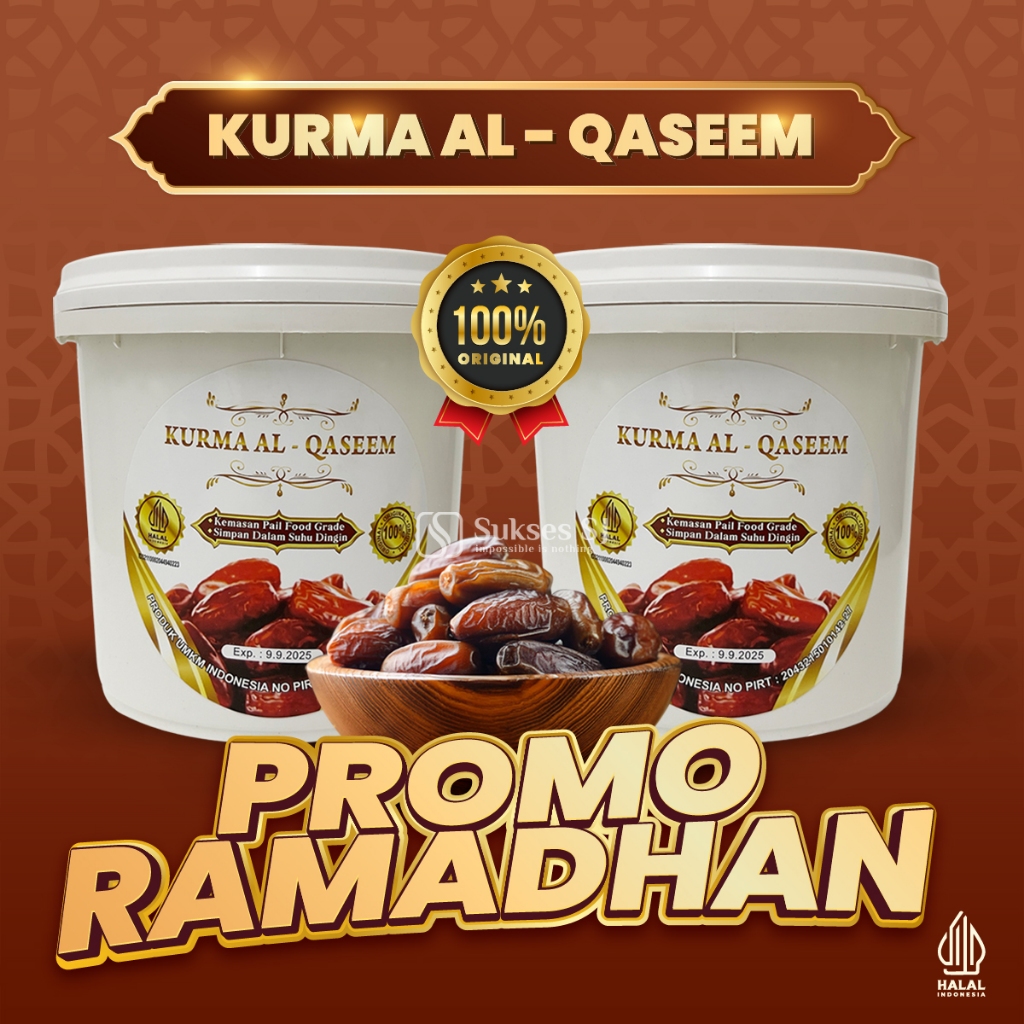 

(CP) PROMO Ramadhan. Sale Beli 1 Gratis 1 Kurma AL-Qaseem / Kurma AL-Qaseem Lembut Manis