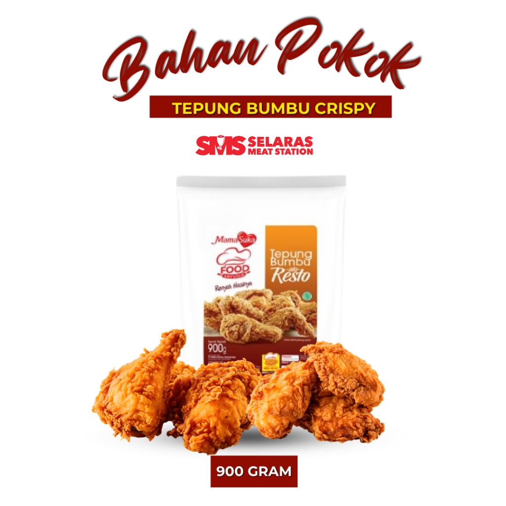 

Mamasuka Tepung Bumbu Crispy Ala Resto 900 gram