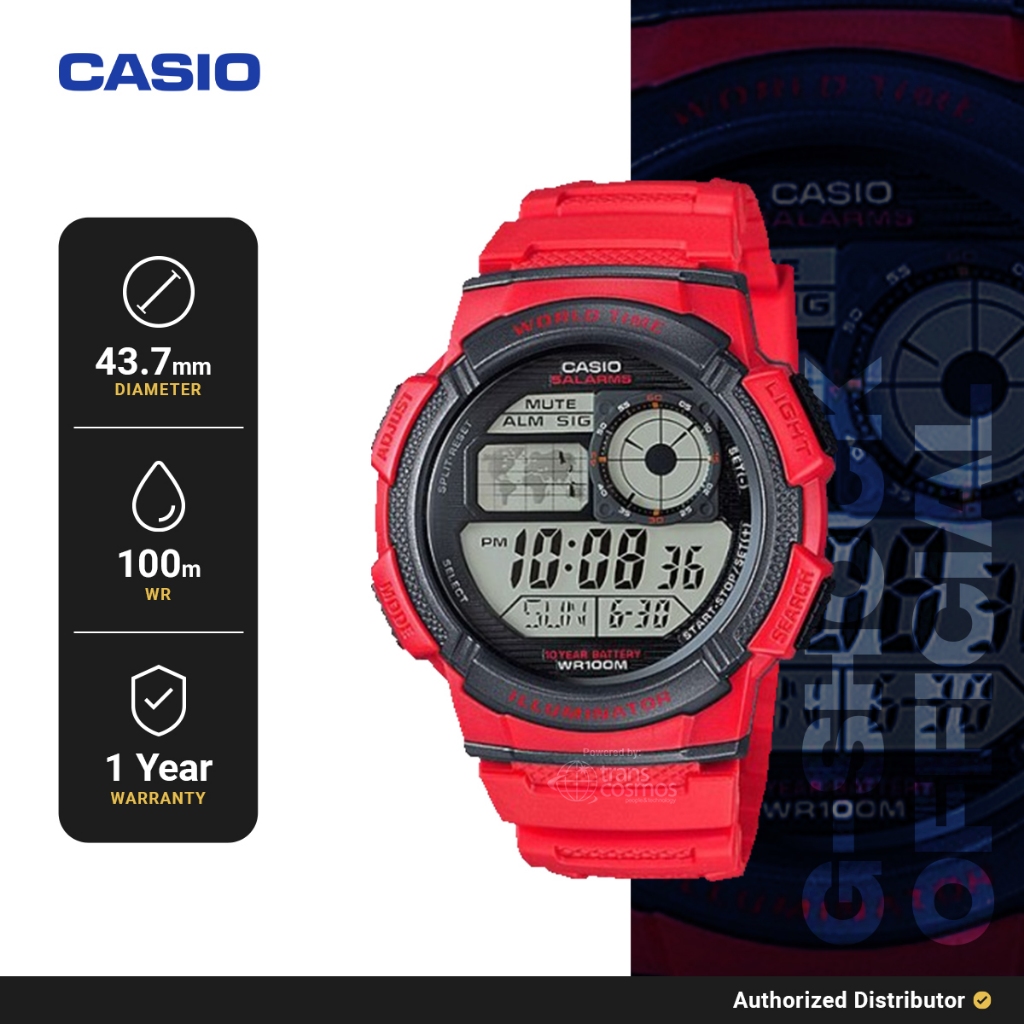 [READY INSTANT] Casio Jam Tangan Pria AE-1000W-4AVDF Digital Original