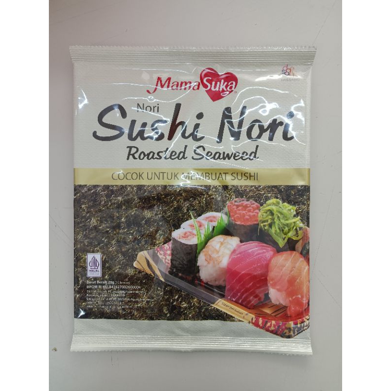 

RUMPUT LAUT/SEAWEED/SUSHI NORI MAMASUKA 20GRAM