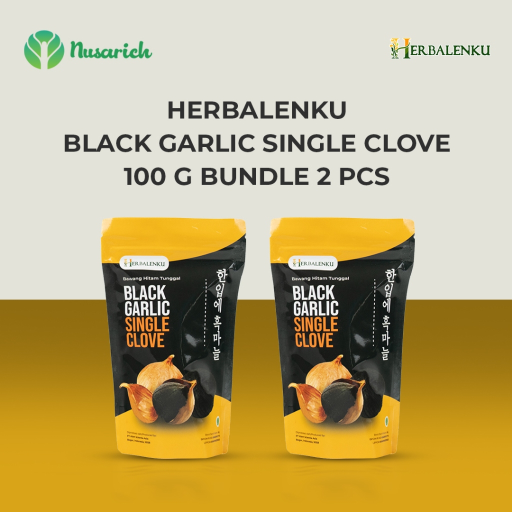 

HERBALENKU Black Garlic Tunggal 100gr Bundle 2 Pcs