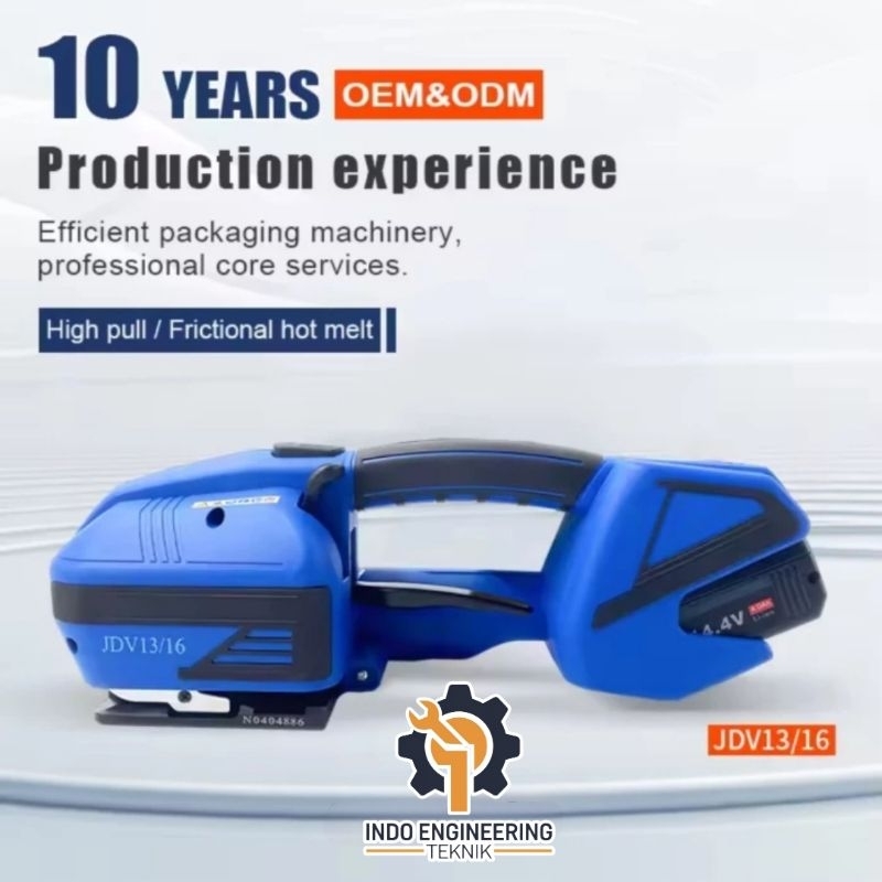 Electric Hand Strapping Tool Machine JVD16/13 Pet PP + Battery Golden Power Japan Mesin Pengikat Tal