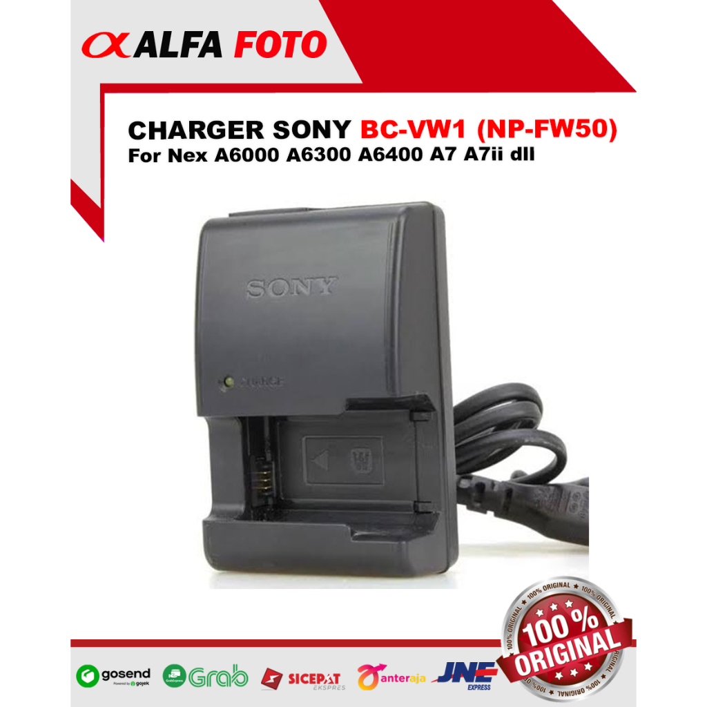 Charger SONY BC-VW1 aka BC VW1 untuk Baterai NP-FW50 FW50