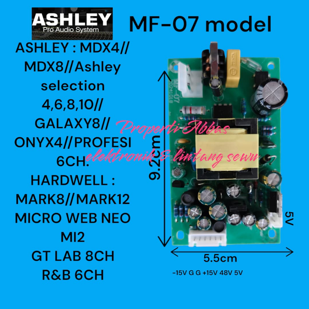Modul Psu Mixer Power Supply Mixer Audio Mf-07