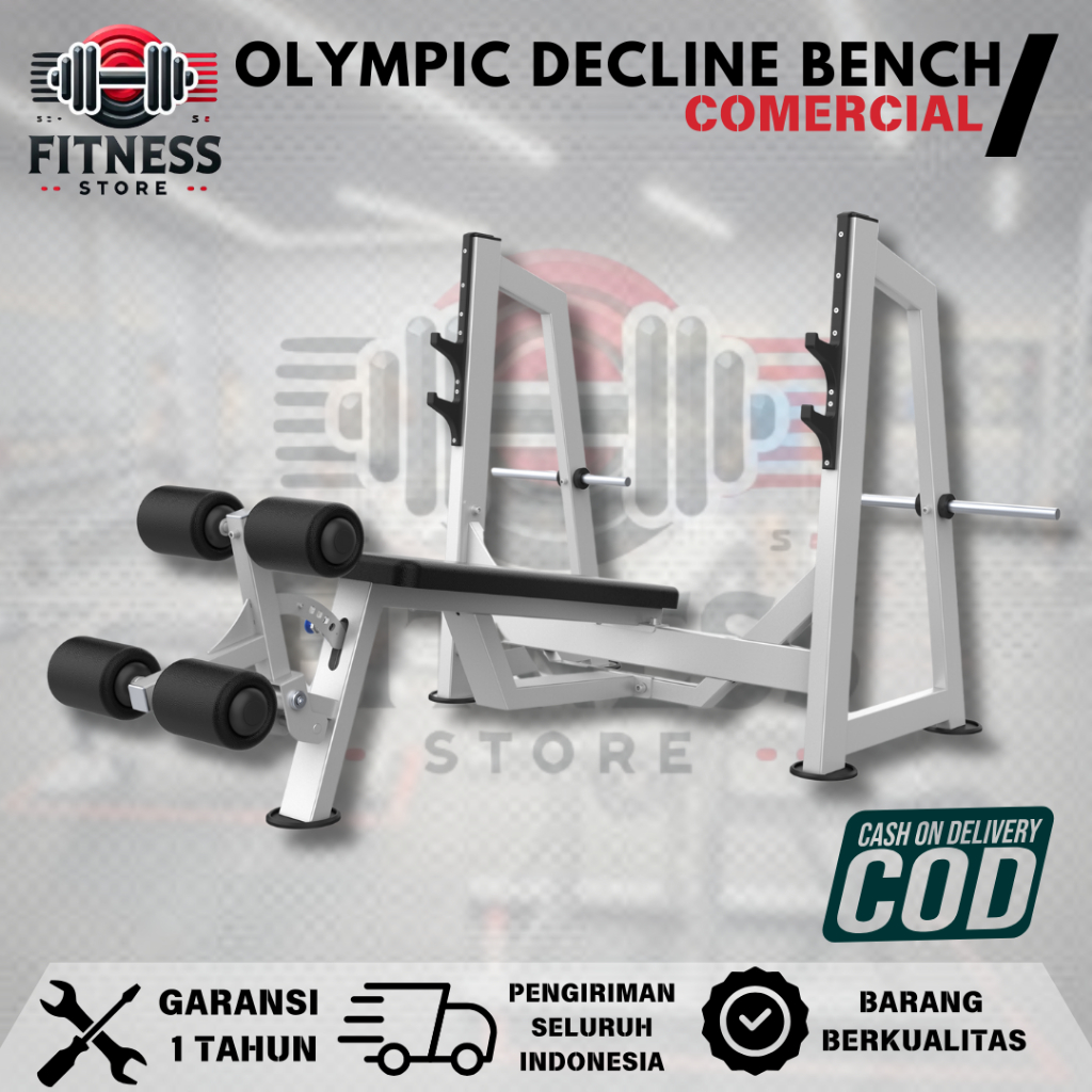 alat fitness komersil olympic decline bench - alat fitness rumahan