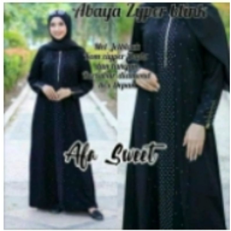 DRESS SYARI HITAM GAMIS WANITA DEWASA IBU MUSLIMAH ELEGAN MODEL TERBARU MEWAH BAJU ABAYA TURKEY BORD