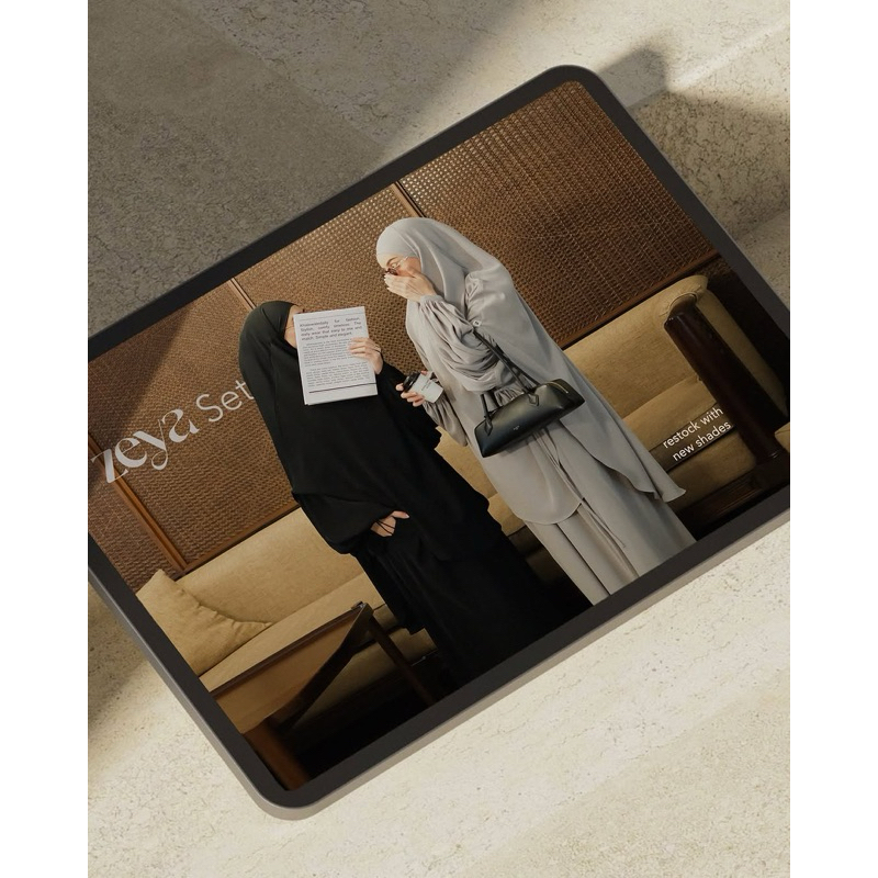 Ready Zeya Dress Anti UV ori khalewale Daily lebaran