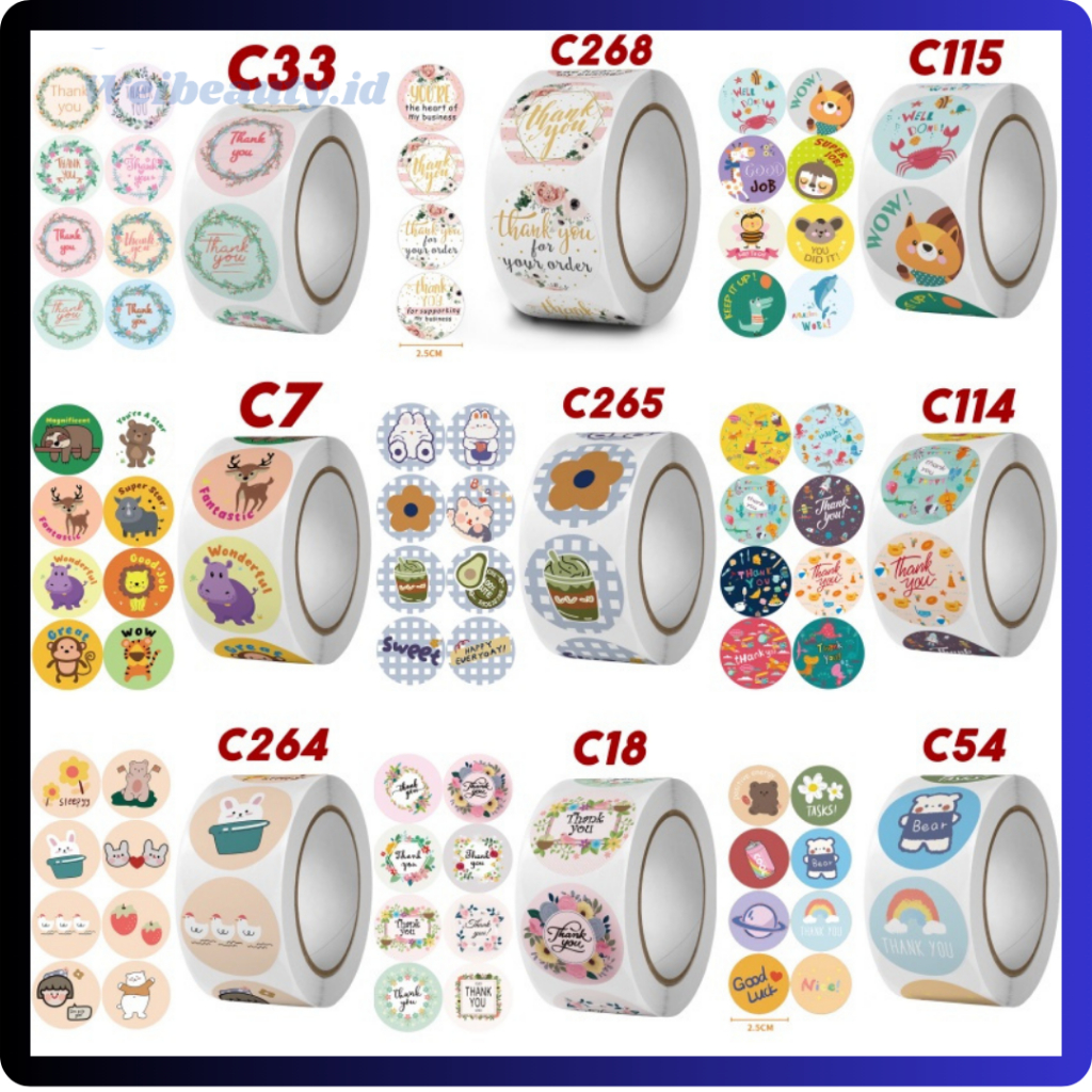

Stiker Roll Label Kotak Makan Botol Minum 1 Roll 500 Pcs Bingkai Bunga Flowers ST001