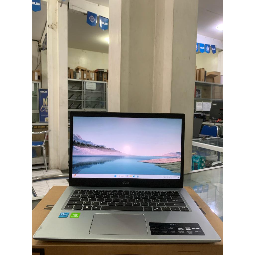 LAPTOP SECOND ACER ASPIRE 5 A514-54G core i3-11 RAM 8GB/SSD 256GB VGA MX350 2GB WIN11 LAYAR 14"FHD