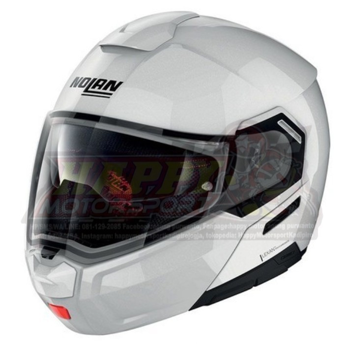 Helm Nolan N903 Classic N-Com Metal White Modular