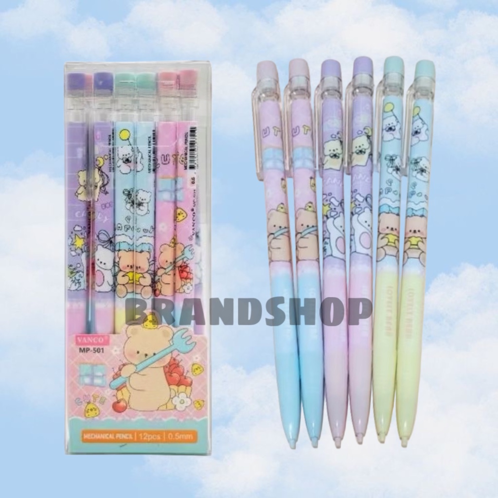 

Pensil Mekanik Anak Sekolah Karakter Lucu Kartun Gemes Imut Vanco 0.5mm