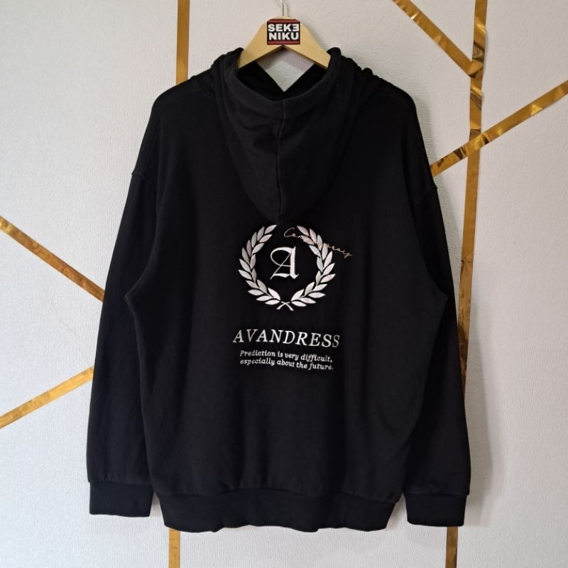 Hoodie AVANDRESS Laurel Bordir Idol KPop Jeno NCT bahan babyteri tebal berat