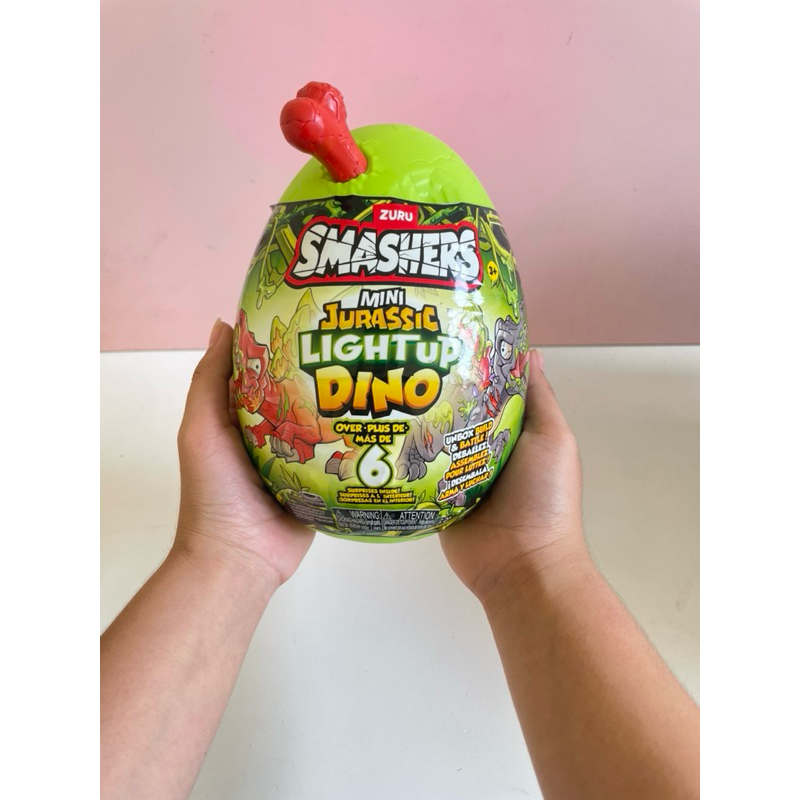 ZURU SMASHERS MINI JURASSIC LIGHT UP DINO EGG SURPRISE