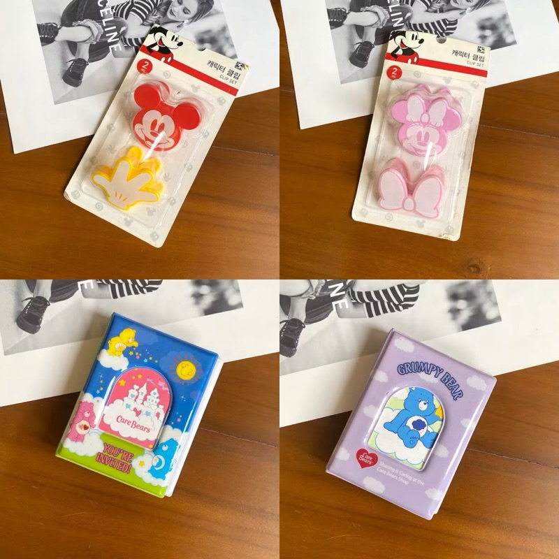 Bucket Hat Clip Syal Penil Case Organizer Album Foto Pooh Piglet Care BearDisney Mickey Minnie Daiso
