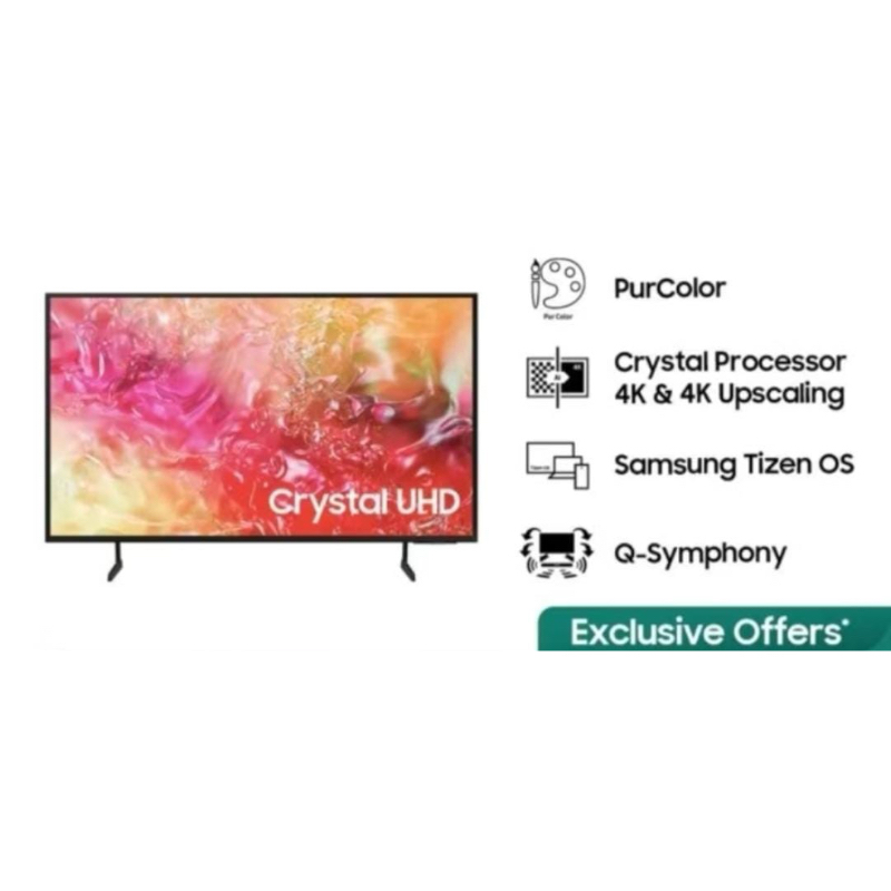 LED SAMSUNG 43INCH 4k| 43DU7000 Layar tajam Original 100% Pabrik