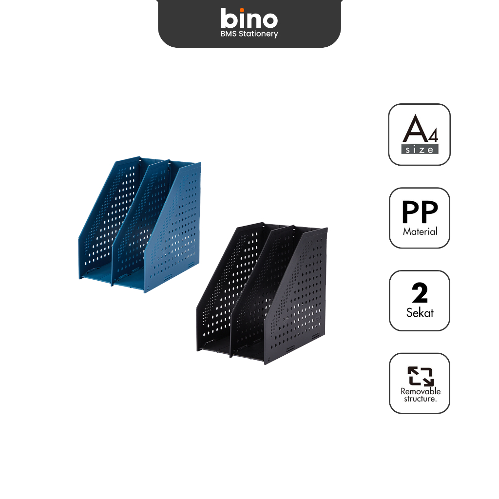 

[BMS Bekasi] Bantex Magazine Holder / Rak Buku Majalah Bahan PP Dapat Dilipat | 2 Sekat BJ7692