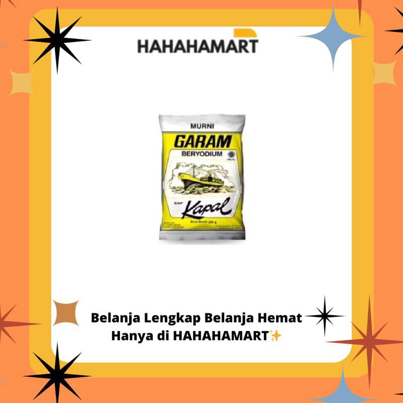 

Garam Cap Kapal Ukuran 250gr Harga Karton Isi 40 Pcs
