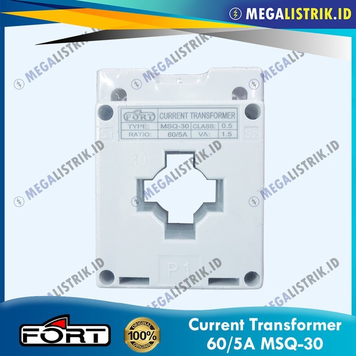 Ready Gas Fort Current Transformer 60/5A / Ct Panel Meter 60A / 60 Ampere Msq-30