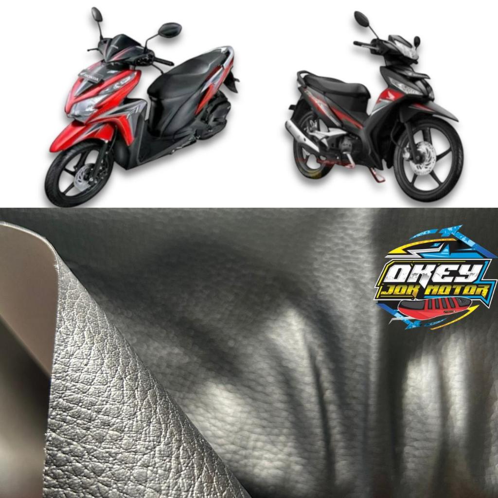 kulit jok motor vario 125/supra 125 new/vario tekno/BAHAN ORIGINAL