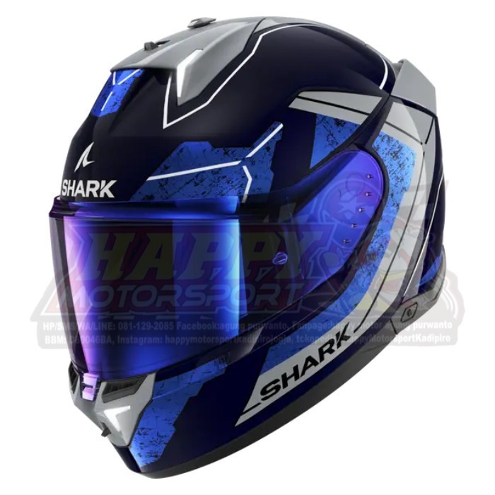 Helm Shark SKWAL i3 Rhad Blue Full Face