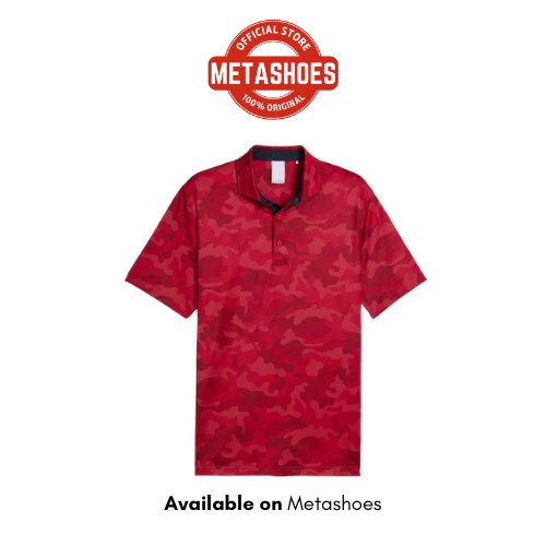 Baju Golf Puma X Volition Camo Polo Men's - Strong Red Original