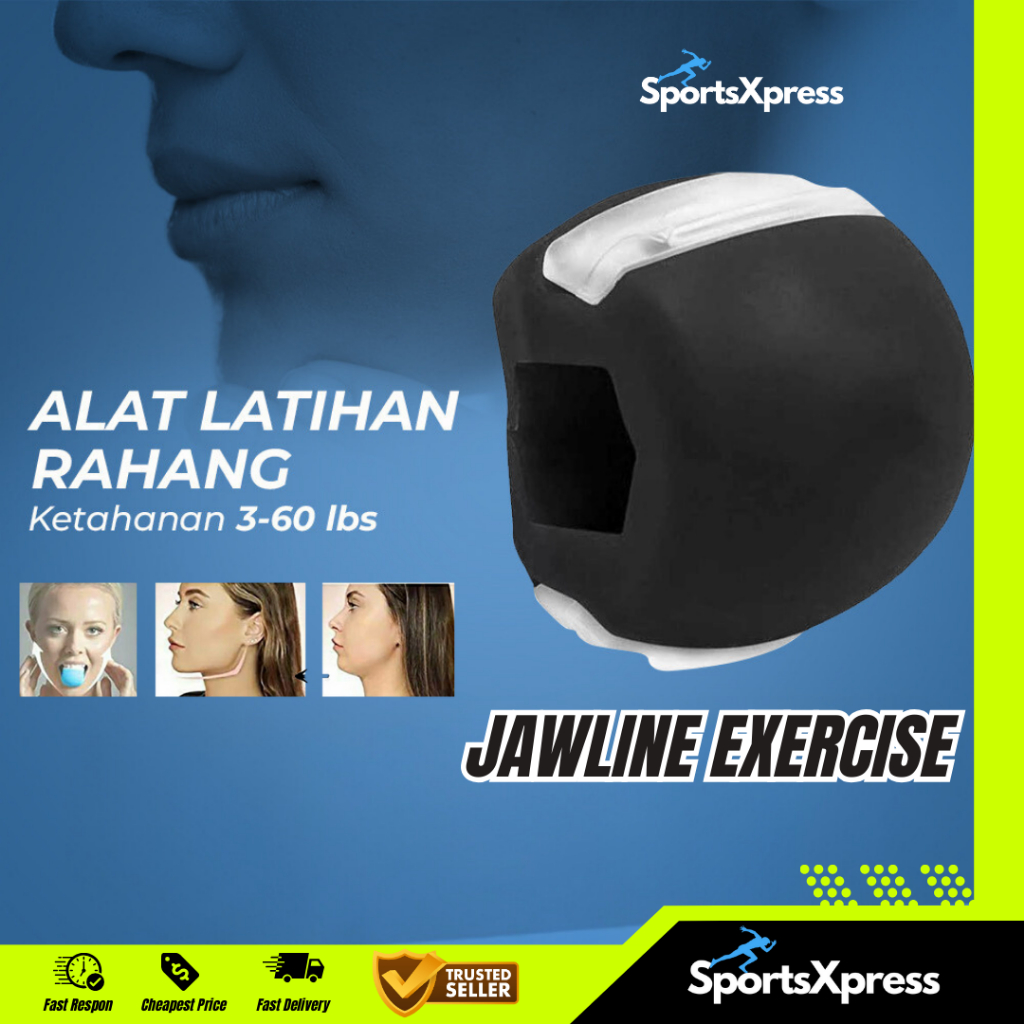 Alat Latih Rahang Jaw Jawline Exercise Training Ball Bola Latihan Rahang Meniruskan Pipi Otot Pipi K