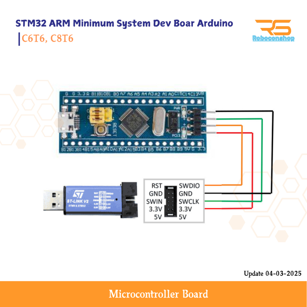 BluePill+ BluePill Plus STM32F103C8T6 STM32F103C6T6 Papan Sistem Microcontroller Core Board STM32ARM