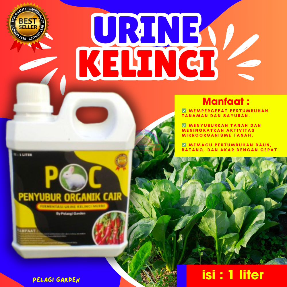 JAMIN ASLI... Pupuk Urin Kelinci,Pupuk Organik Cair Poc Fermentasi Urin kelinci